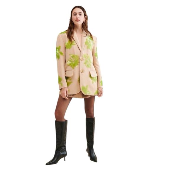 Anthropolgie X Dhruv Kapoor Oversized Sequin Blazer Small - Picture 1 of 12